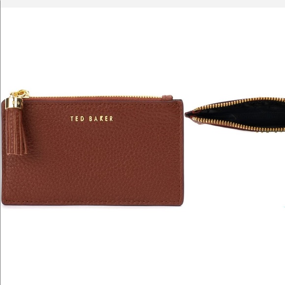 Ted Baker London Accessories - NWT Ted Baker London Peggey Tassel Zip Leather Card Holder